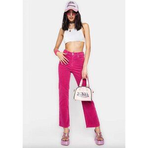 ROLLA'S Original Straight Magenta Corduroy Pants Womens Size 29